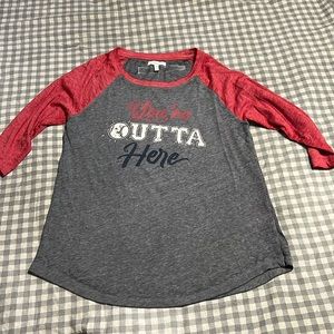 Maurice’s baseball shirt 3/4 sleeve